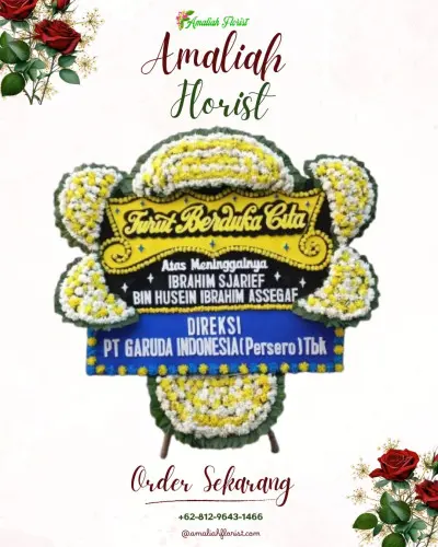 Papan Bunga Duka di Caringin