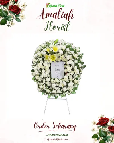 Krans Bunga Duka Cita di Caringin